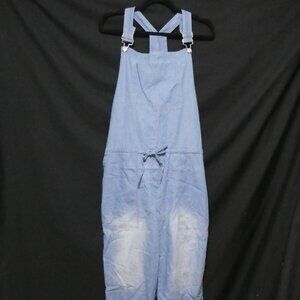 BELINDA | large | Lightweight Faded Blue Denim Overalls With Pockets | NWT